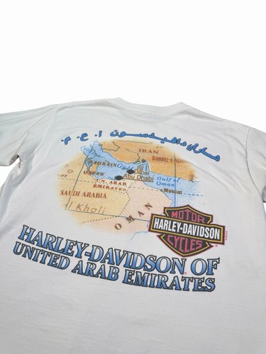 Vintage 1995 Harley Davidson United Arab Emirates Graphic Large Made in USA