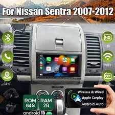 Apple Carplay For 2007-2012 Nissan Sentra Stereo Radio Android 15 264g Ahd Cam