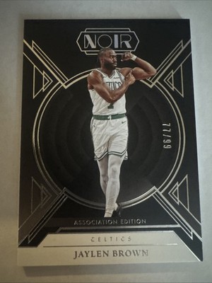 Jaylen Brown 2024-25 Panini Noir 77/99 Association Edition Celtics #54