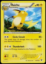 Raichu 43/146 XY Base Set - Holo Pokemon LP (Rare)