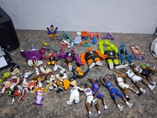 Huge lot of 50+  vintage1996 space jam figures Michael Jordan and Monstars-RARE.