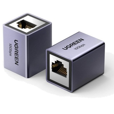 LAN Kabel Verlängerung RJ45 Kupplung 10 Gbit Cat7 Ethernet Netzwerkkabel Grau