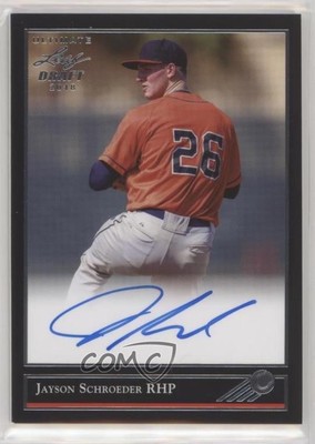 2018 Leaf Ultimate Draft 92 Black Gold Auto Jayson Schroeder #BG-JS1 Auto