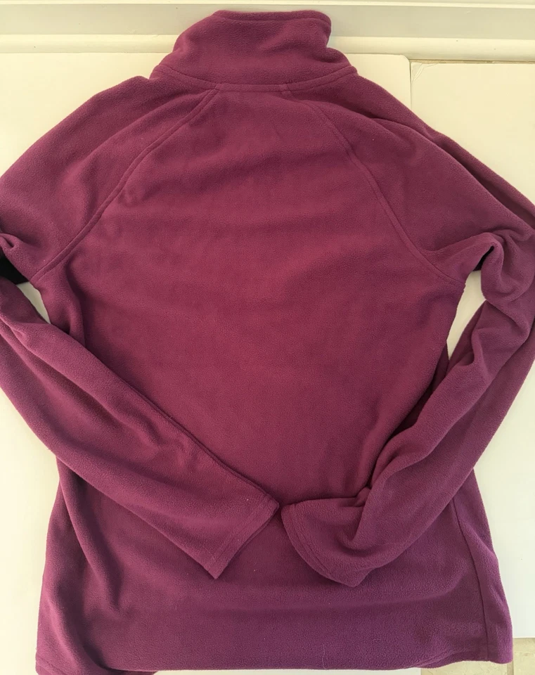 Natural Reflections Women Size S Dark Purple 1/4 Fleece Zip Pullover Jacket NWT - Image 4 of 4