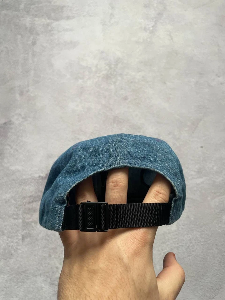 Norse Projects 6 Panel Blue Denim Cap “N” Logo Strap Adjustable - Image 4 of 4