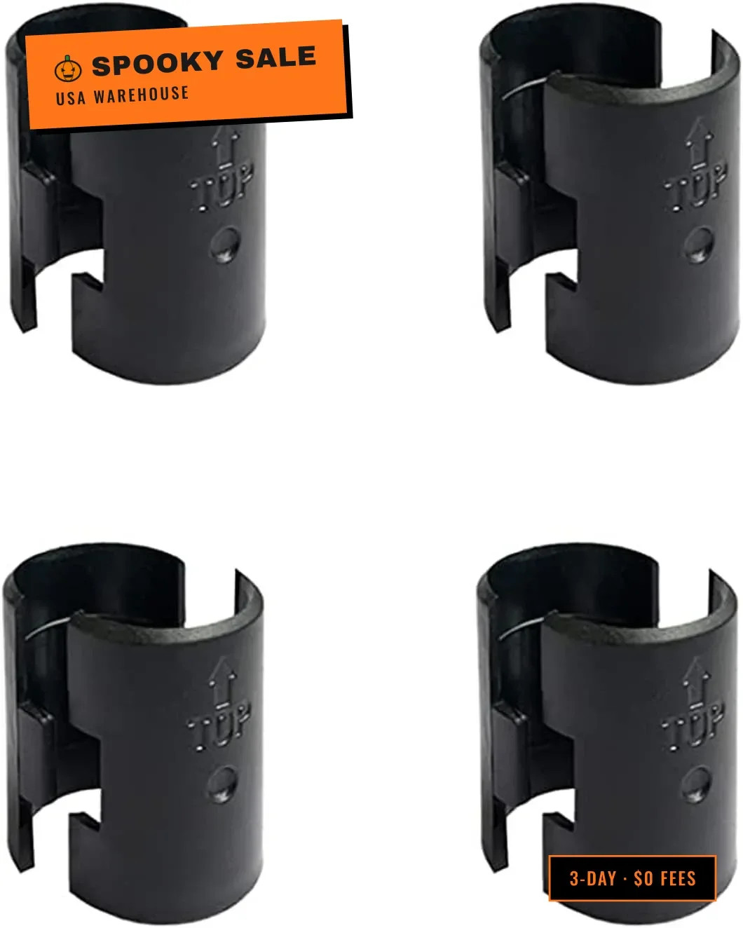 8 Pcs Wire Shelf Clips for 1" Post - 4 Pairs of Wire Rack Lock Clip Replacements