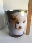 Puppy/Puppies Metal Container Wastebasket Trash Can Bin Kids-Dorm-Bathroom 3Gal — photo 2