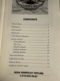 Tomcat Alley For Sega Cd Console 1994 FMV