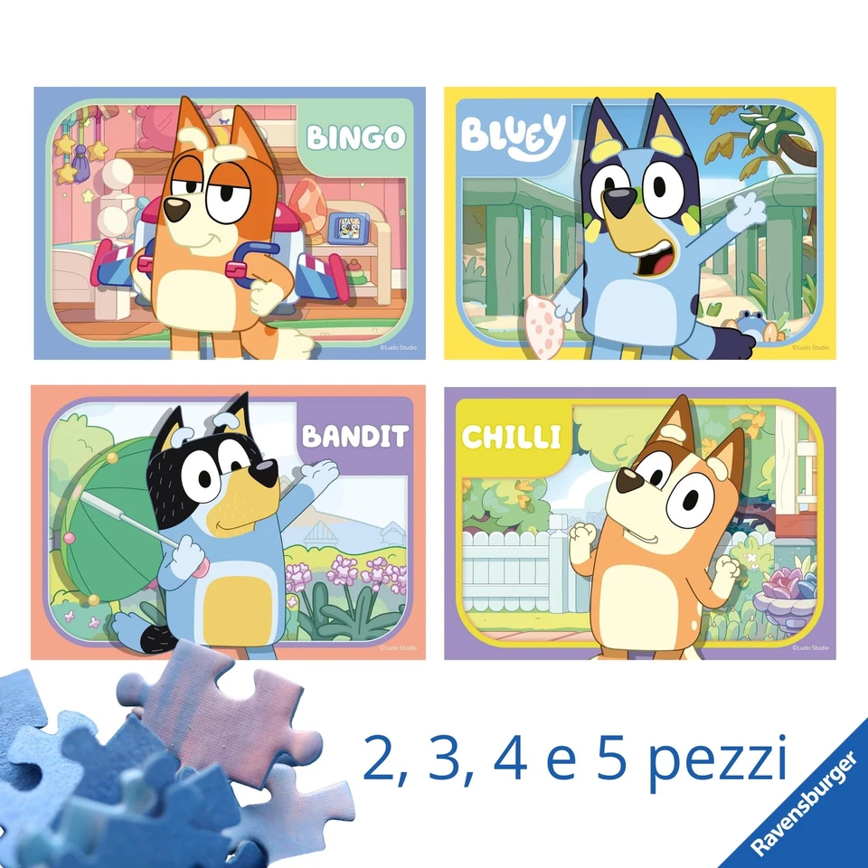 Ravensburger - Il Mio Primo Puzzle Bluey | Giochi Bambini 2 Anni | Ravensbu 50wv - Immagine 2 di 4