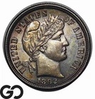 1892 Barber Dime So Nice! Solid Gem BU++, Great Toner, Razor Sharp!
