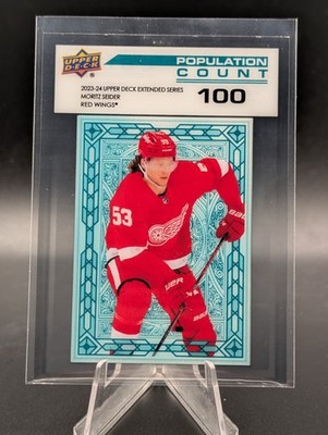2023-24 UD EXTENDED SERIES POPULATION COUNT 100 PARALLEL MORITZ SEIDER #PC-61