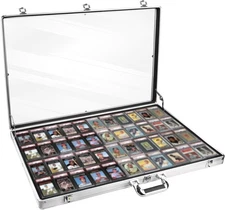 Card Show Display Case Large Aluminum 34"x22", Lockable Trading Card Display