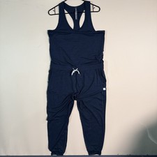 Vuori Relaxed Athleisure Jumpsuit / Romper Navy Blue Women's Size L
