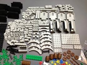 Lego 6077 Forestmen's River Fortress - 100% Build Complete No Box, Instr 