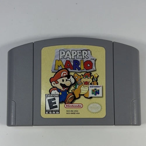 Nintendo Paper Mario Nintendo 64 Platformer NTSC-U E Mario Series Cartridge