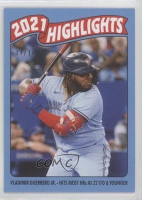 2021 Topps Throwback Thursday #TBT Blue 1/10 Vladimir Guerrero Jr #137 0j81