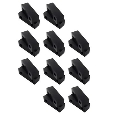(10 PACK / 20 Piece) 6''x2''x1'' Machined Aluminum Soft Jaws Kurt 6'' Vise 6 x 2 x 1