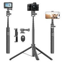 Selfie Stick Tripod for Gopro Camera, 70 Extendable Tripod for iPhone with Re...