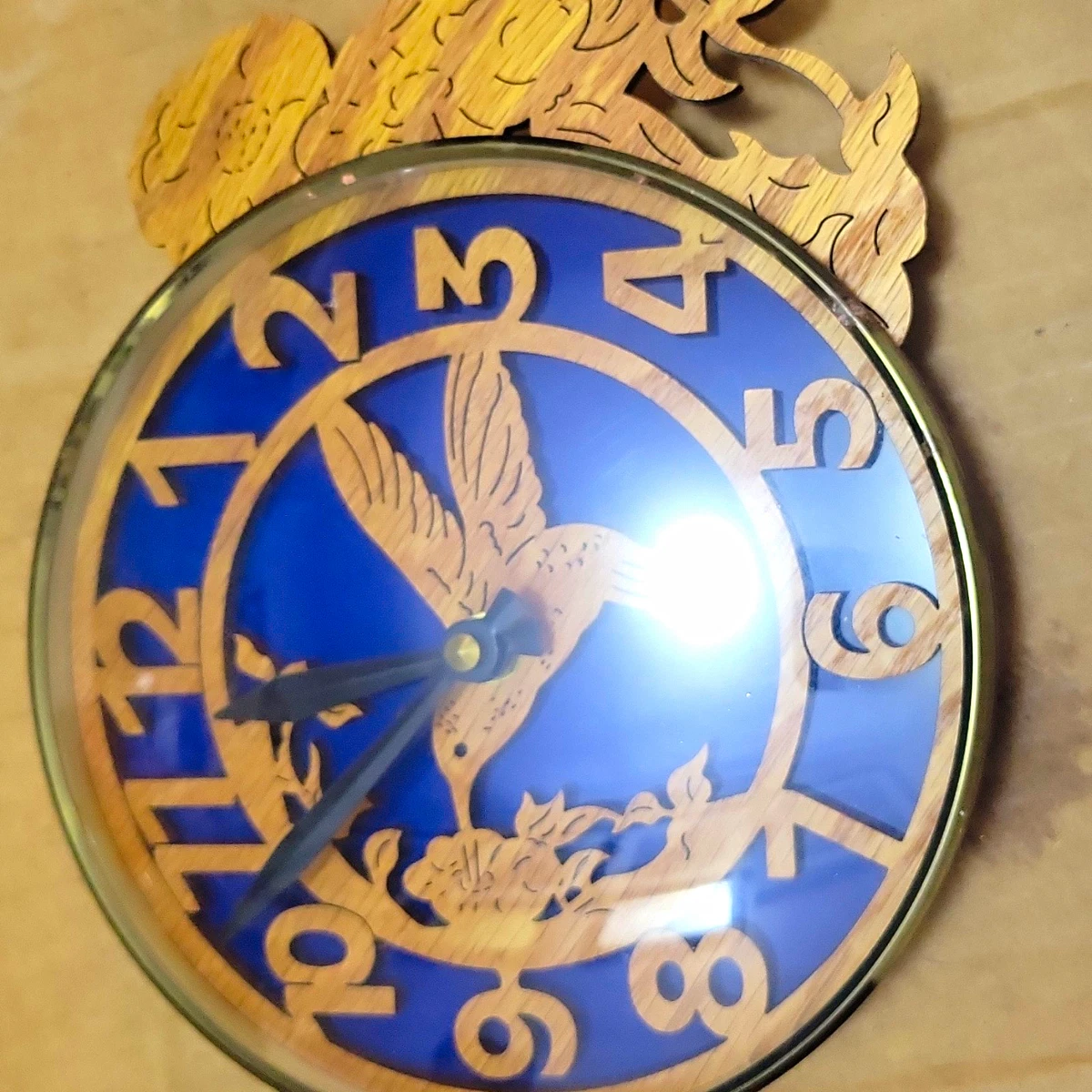 Blue Vintage/Retro Wall Clocks for sale | eBay