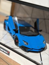 AUTOart Lamborghini Aventador SVJ LP750-4 1/18 Blue Diecast Model New