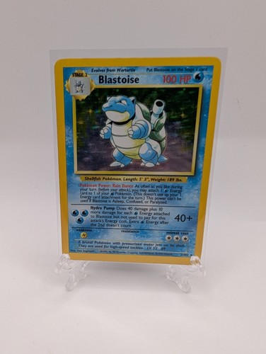 1999 POKEMON BASE SET UNLIMITED #2/102 BLASTOISE HOLO RARE