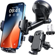True Military-Grade [360° Rotation Suction] 2025 Ultimate Car Phone Holder Mount