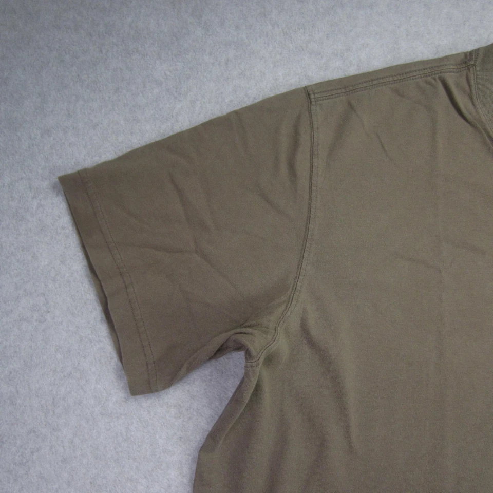 Camisa Eddie Bauer Para Hombres Alta XL Verde Oliva Legendwash Cuello en V Algodón Camiseta Foto 3 de 4