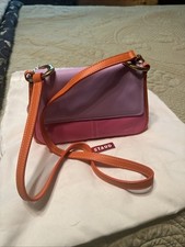 Staud Crossbody Bag In Color Blocked Smooth Soft Leather