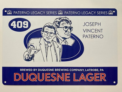 #ad #ad Joe Paterno Duquesne Lager Sign Penn State Nittany Lions Latrobe PA $18.79