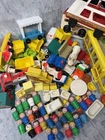 Huge Lot Vintage Fisher Price Little People Vehicles Accessories Figures 8+ lbs