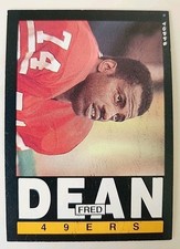 1985 Topps Football Card 153 Fred Dean San Francisco 49ers