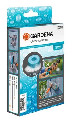 Gardena Reinigungstabs für Stiele + Stielbürsten Cleansystem 9 Stück  Zubehör