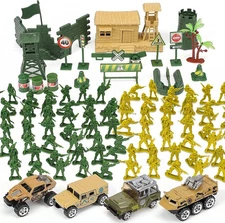 95 PCS Army Men Toys,Toy Soldiers for Boys,Plastic Action Figures,Soldier Guy..