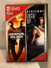 Universal Soldier / Lock Up (Van Damme, Stallone, DVD) with Case Tested