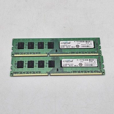 8GB (2 x 4GB) Kit Crucial CT51264BA160B.C16FER2 PC3-12800U DDR3 Computer Memory