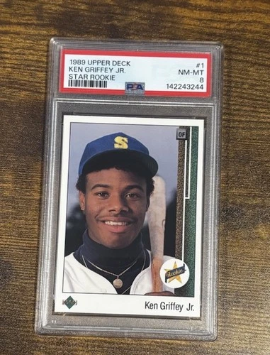 1989 Upper Deck Ken Griffey Jr PSA 8 #1 Star Rookie