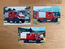 3 Stück Fotografien 10 x 15 Feuerwehr Unimog Millstätter See Kärnten Österreich