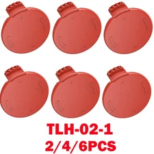 2/4/6x Red Grass Eater Spool Cap Covers For Hyper Tough Trimmer HT19-401-003-06