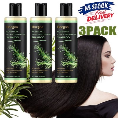 3x Rosemary Hydrolyzed Keratin Shampoo Organic-Rosemary Hair Growth Shampoo Gift