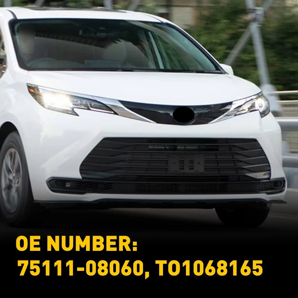 Soporte de soporte de marco de placa de matrícula para Toyota Sienna 2021-2023 Foto 4 de 4