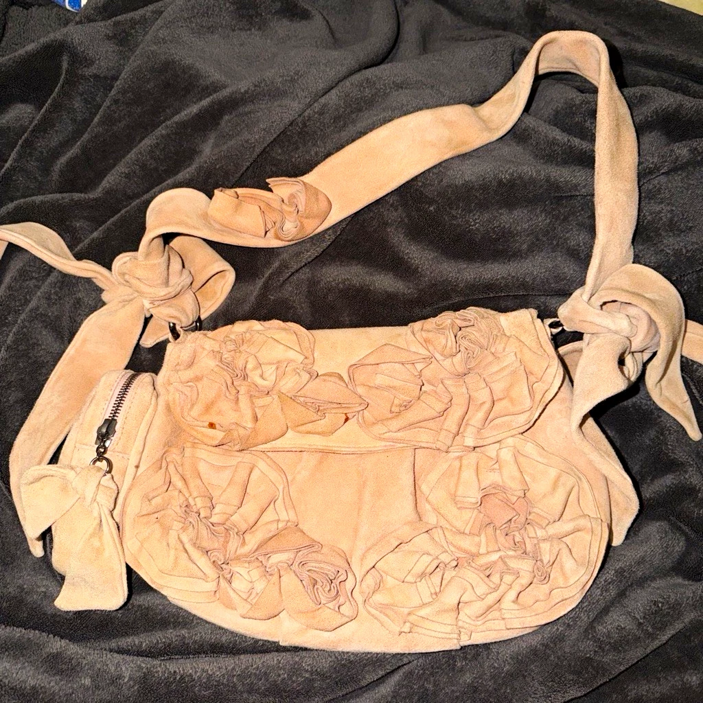 ソニアリキエル　オレンジクリスタル装飾パーティーバッグ　35×18×8cm ソニアリキエル オレンジクリスタル装飾パーティーバッグ 35×18×8cm