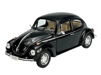 Welly Vw Volkswagen Beetle Schwarz 1:24 Die Cast Metal Model Neu Im Kasten