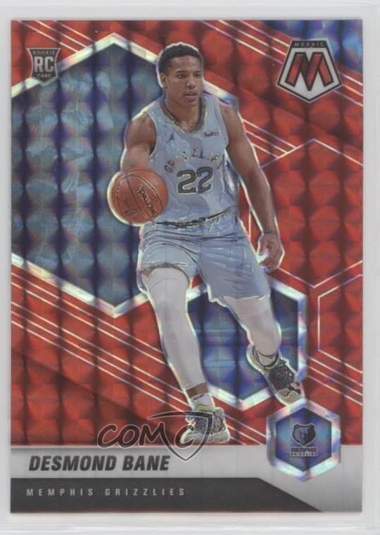 2020-21 Panini Mosaic Rookie Red Mosaic Prizm Desmond Bane #211 Rookie RC 6f7