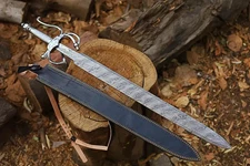 Handmade Viking Sword – Long Medieval Fantasy Blade | Gift for Him or Groomsmen