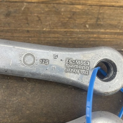 Vintage Shimano Deore LX FC-M563 Crankset 175mm 94BCD Square Taper