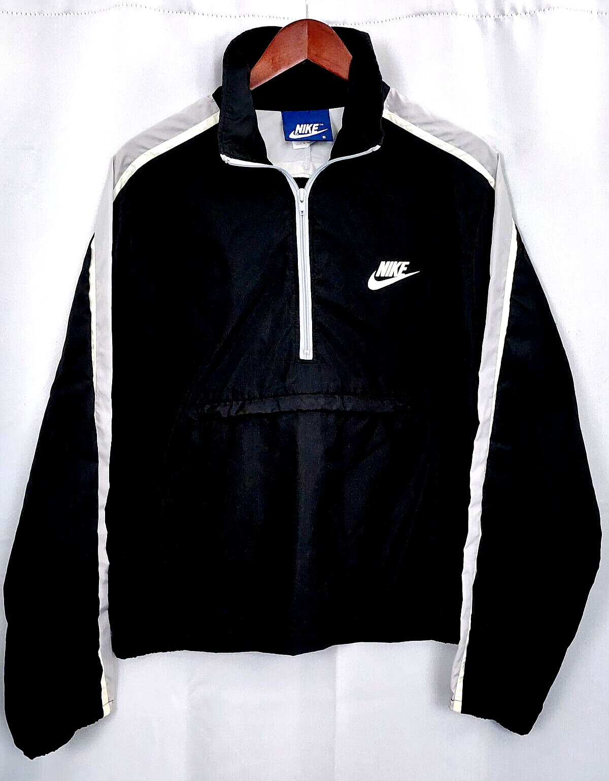 SACAI X NIKE Giacca a vento nylon pullover 1 2 zip Nike Sportswear vintage anni 80 piccola