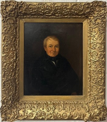Robert Flick ( Earl Soham) : Portrait Of John Sherwood, Oil On Panel
