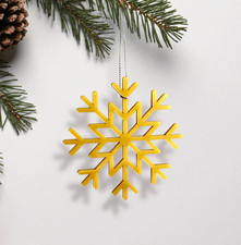 Snowflake Acrylic Ornaments: Wall, Window  Christmas Tree Decor Choose Color.
