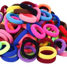 120 Pcs Baby Hair Ties, Cotton Toddler Hair Ties for Girls and Kids, Multicol...