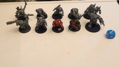 Warhammer 40k Ork boyz Unit Of 10 Includes Nob & Rokkit Launcha Lot #3 Orks